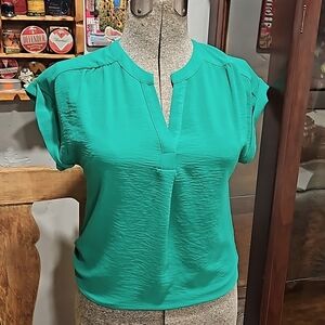 Green Monteau Los Angeles blouse S like new